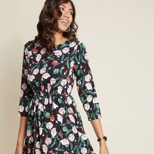 EUC Modcloth Compania Fantastica Poetic Path Midi Dress 2X